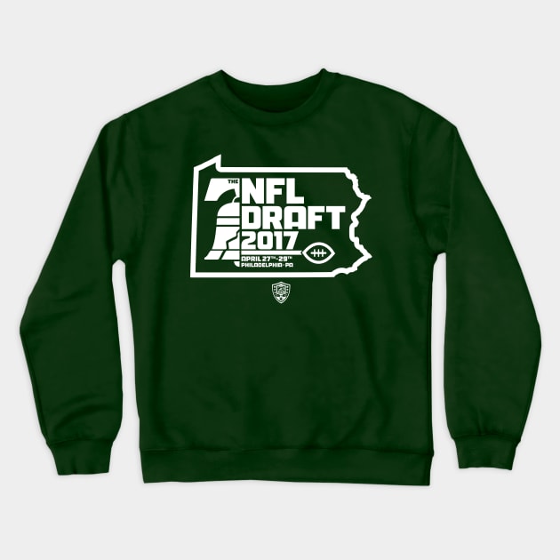 Draft Day (White) Crewneck Sweatshirt by dhartist